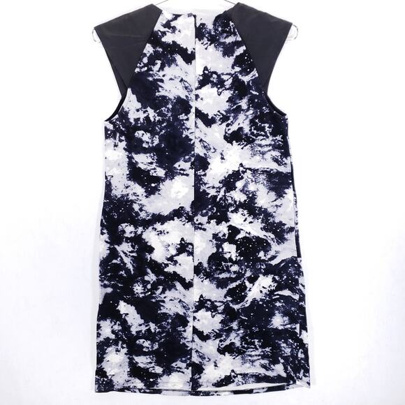 Philosophy Sheath Dress Womens Small Black Blue Galaxy Tie Dye Casual Zip Up - Picture 5 of 6